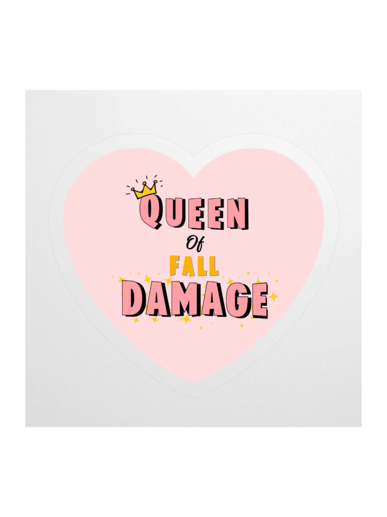 Queen of Fall Damage Vinyl Sticker product image (1)