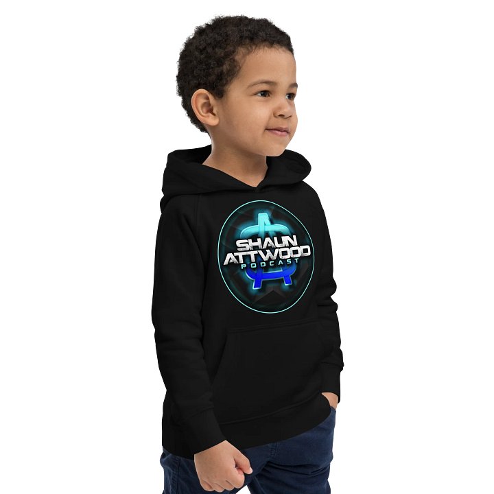 Glowing SA Podcast Logo Kids Eco Hoodie product image (2)