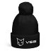 ValStar - Small Logo PomPom Beanie (Toque) (White Logo)
