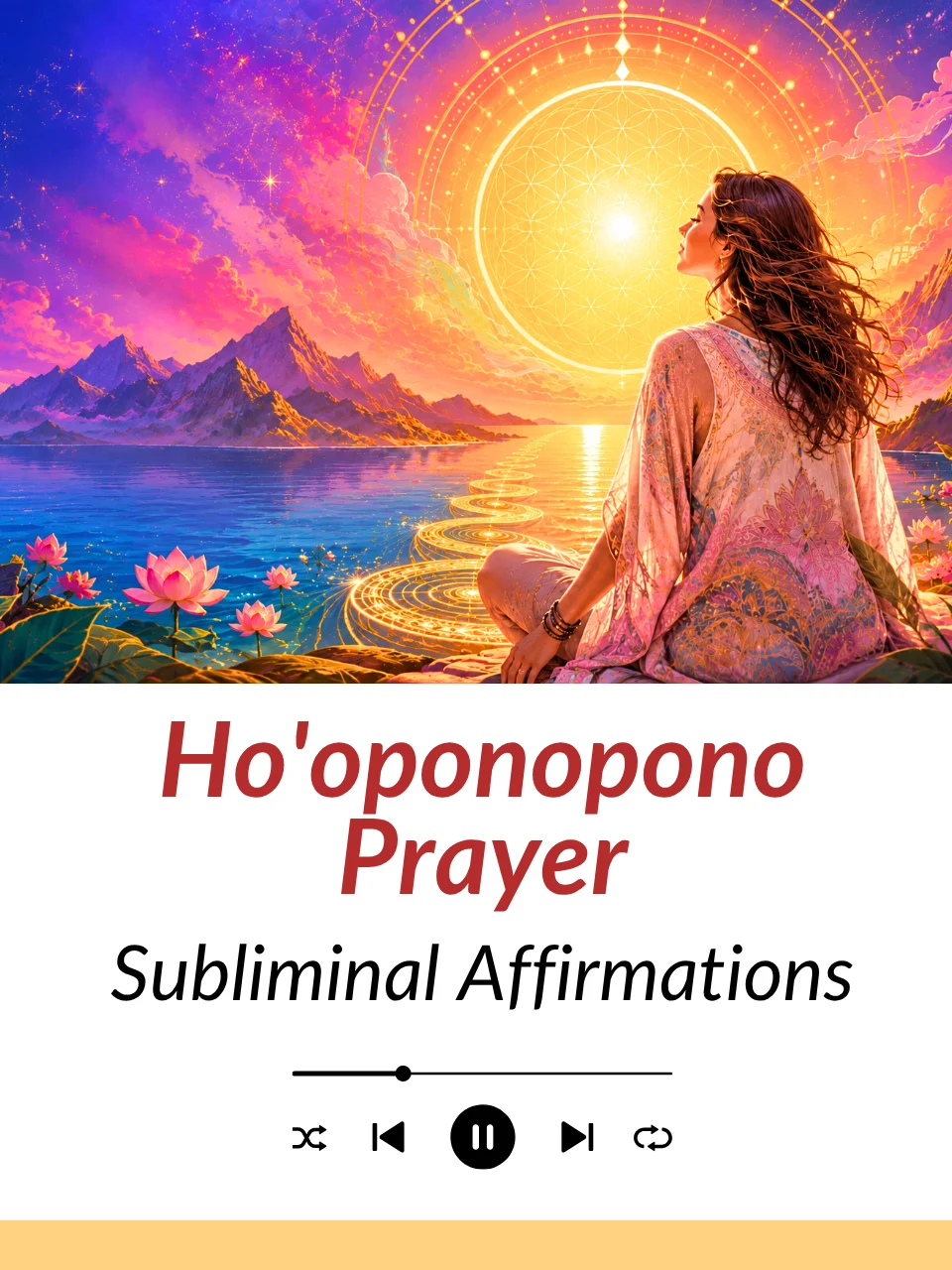 Ho'oponopono Subliminal & 528hz Healing Frequency | MP3 Download product image (1)