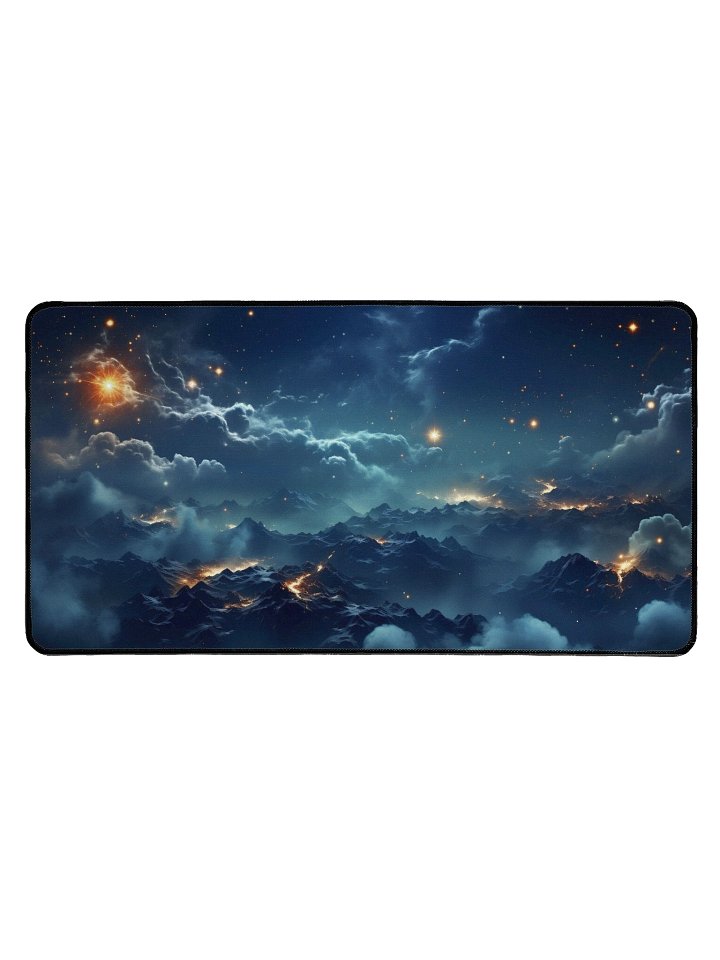 Starry Cloudy Sky Desk Mat by Treasure Pie product image (1)