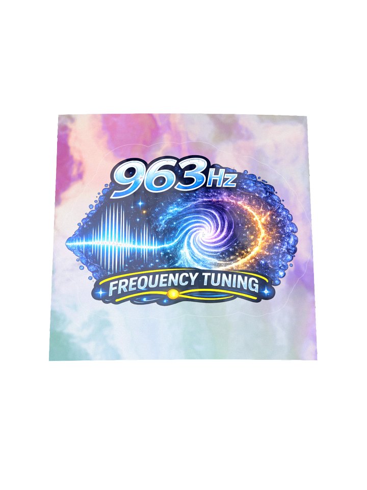 963 Hz Frequency Holographic Sticker product image (3)
