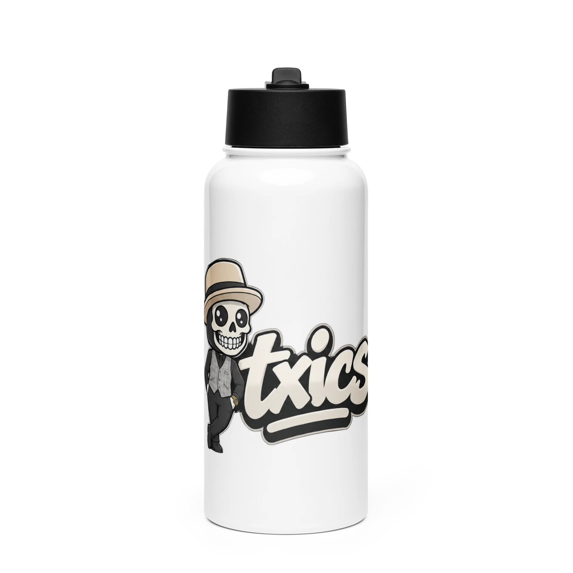 txics Gentleman Skull Water Bottle