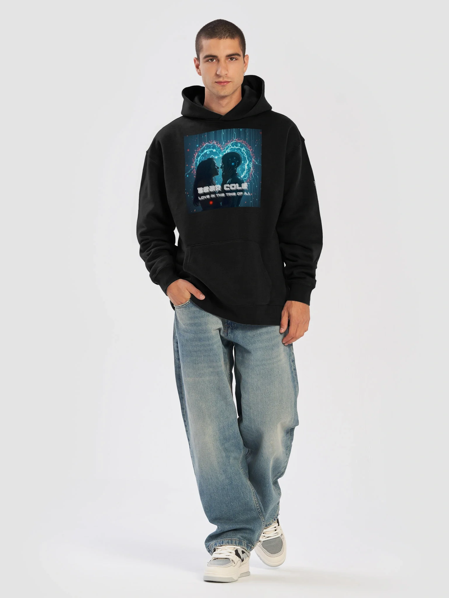 Bear Cole Love in the Time of A.I. Cover Unisex Hoodie