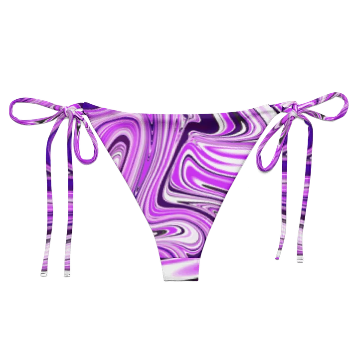 String Bikini Bottom - Purple Digital Fluid Art product image (2)