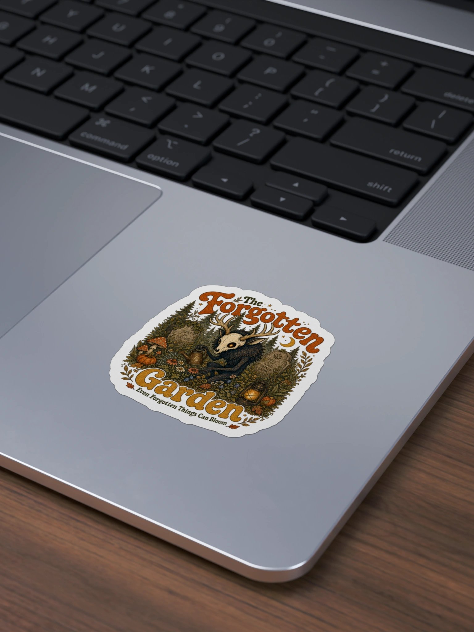 The Forgotten Garden Gothic Deer Skull Sticker product image (27)