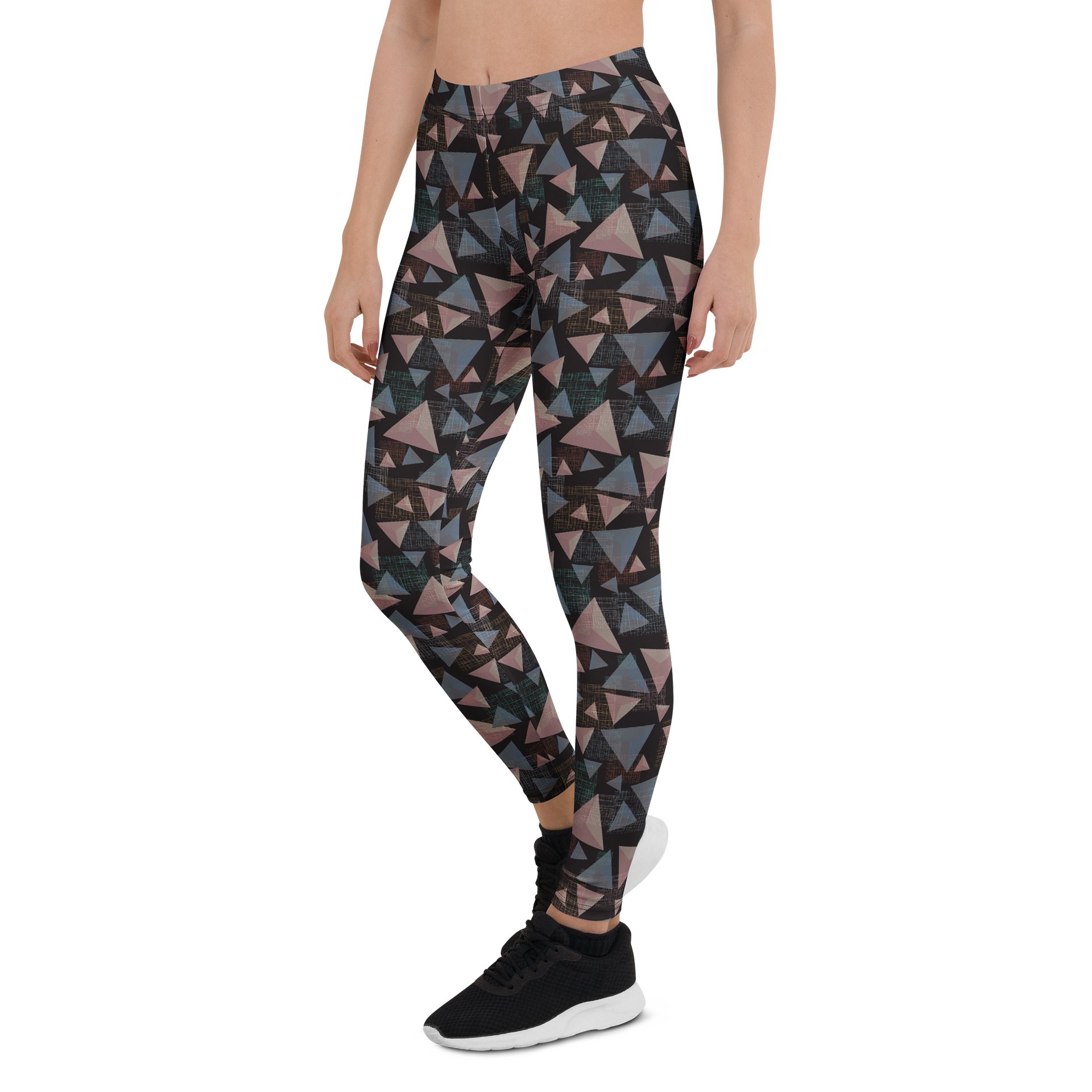 Comfortable Fashion Leggings with Geometric Triangle Graphic product image (3)