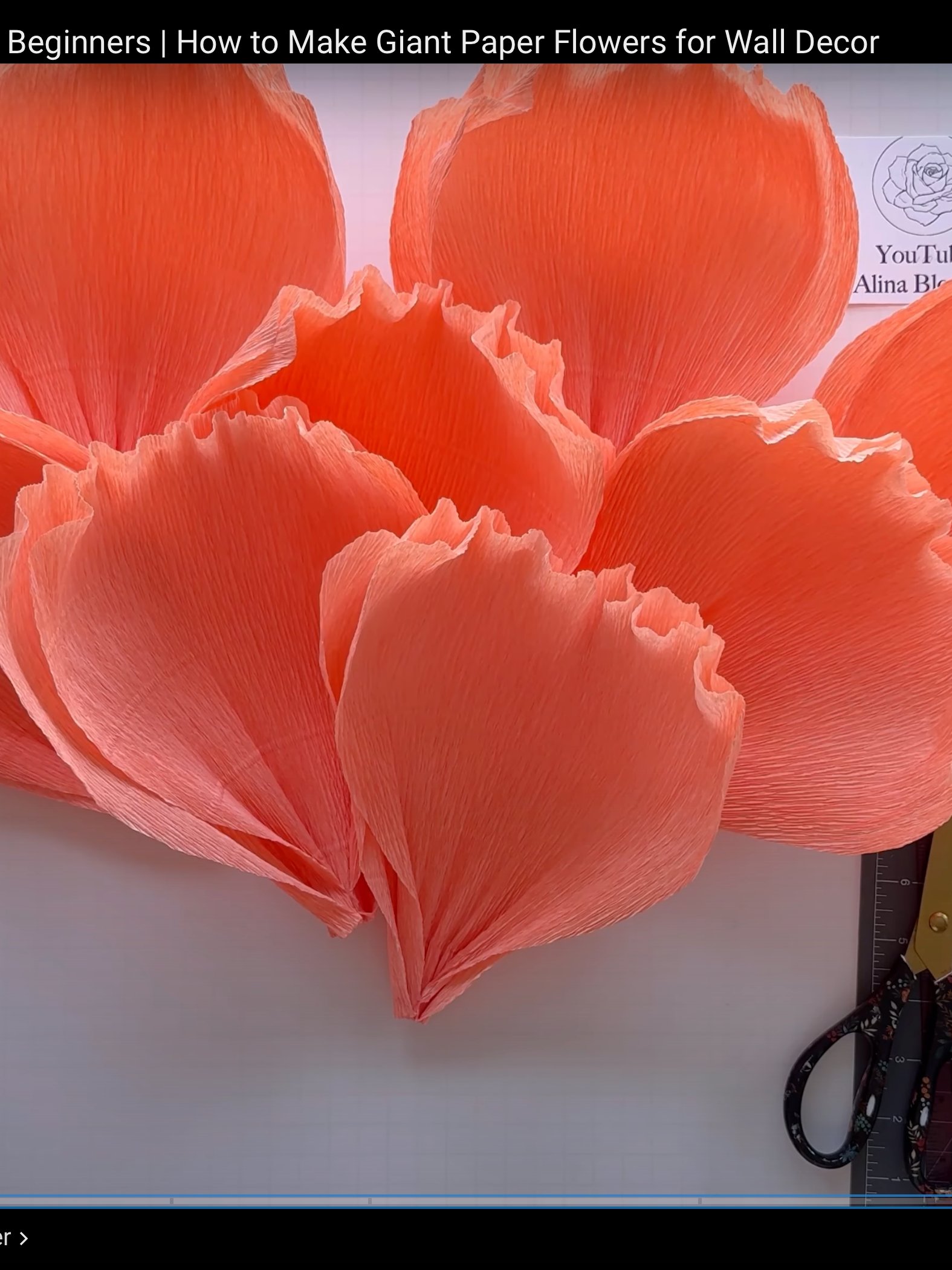 DIY Giant Paper Peony: Templates from Video Tutorial product image (3)