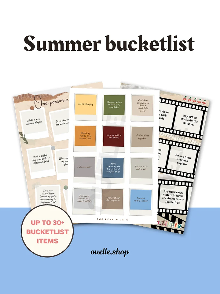 Scrapbook - Summer 2025 Bucketlist (PDF & Template) product image (2)