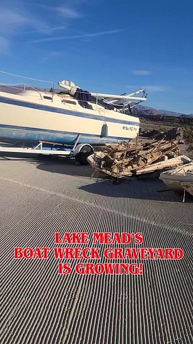 We stopped by our Adopt-A-Spot before the Christmas holiday and noticed the Lake Mead boat wreck graveyard is growing! 🤠🛥

#e...