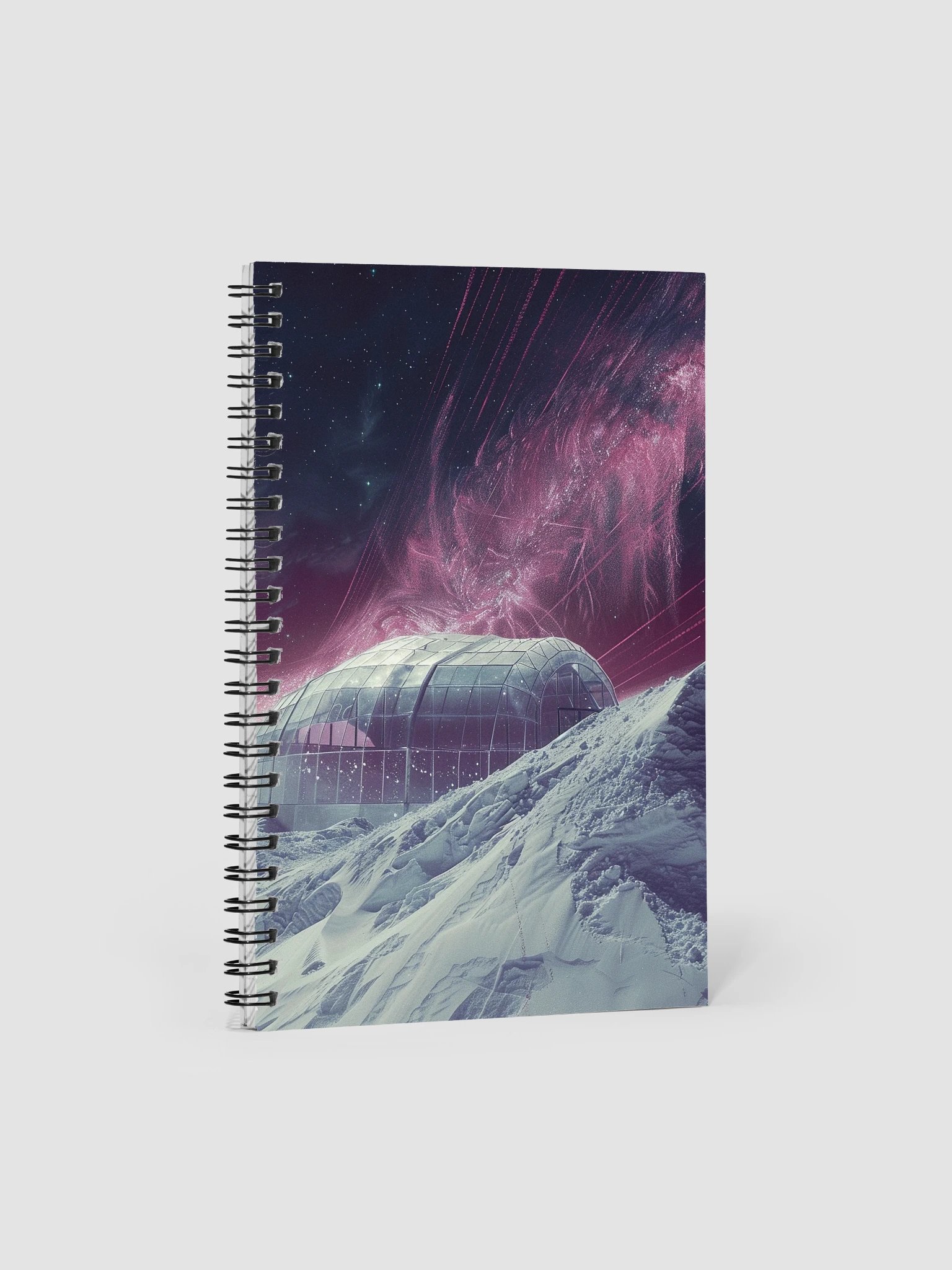 Muted Blue Greenhouse Module Spiral notebook product image (1)