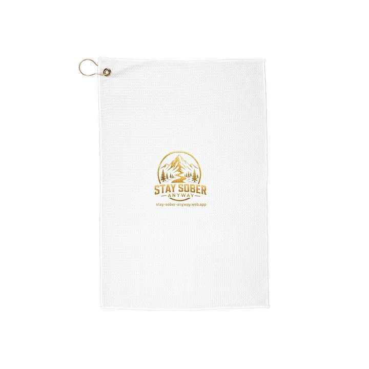 Stay Sober Anyway Golf Towel product image (1)
