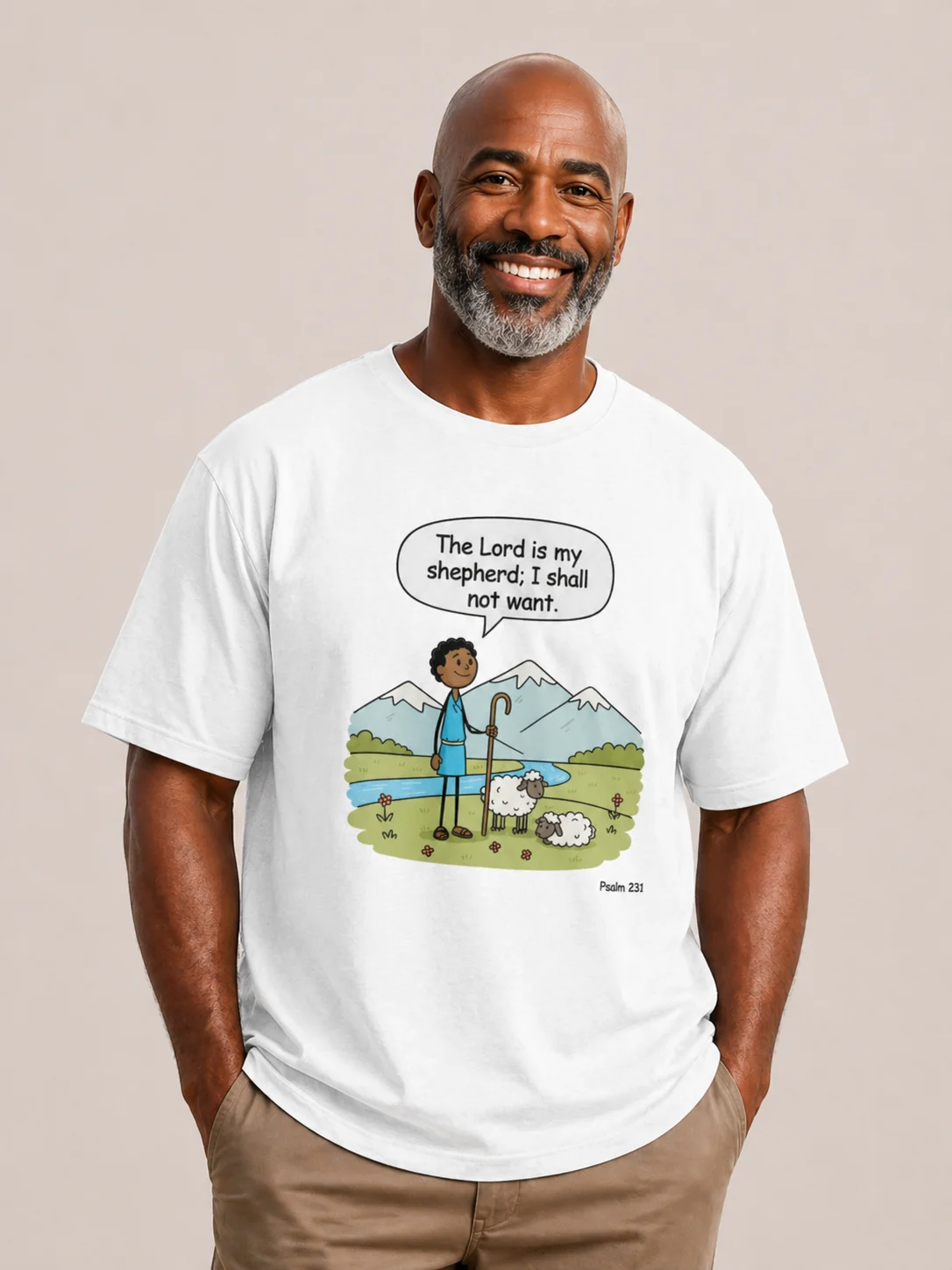 Psalm 23 Shepherd Men's T-Shirt product image (1)