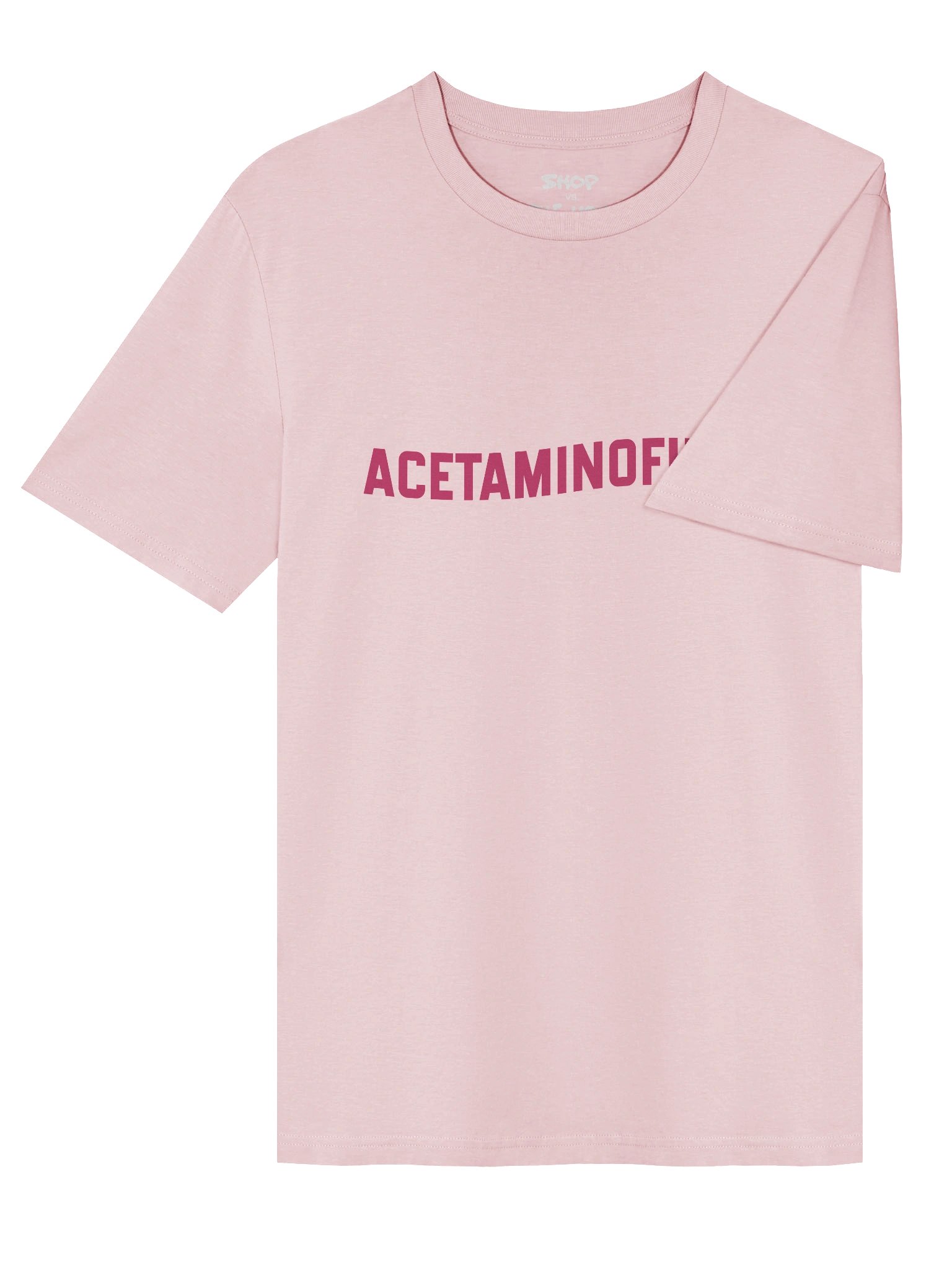 ACETAMINOFIEND pink cotton tee product image (12)