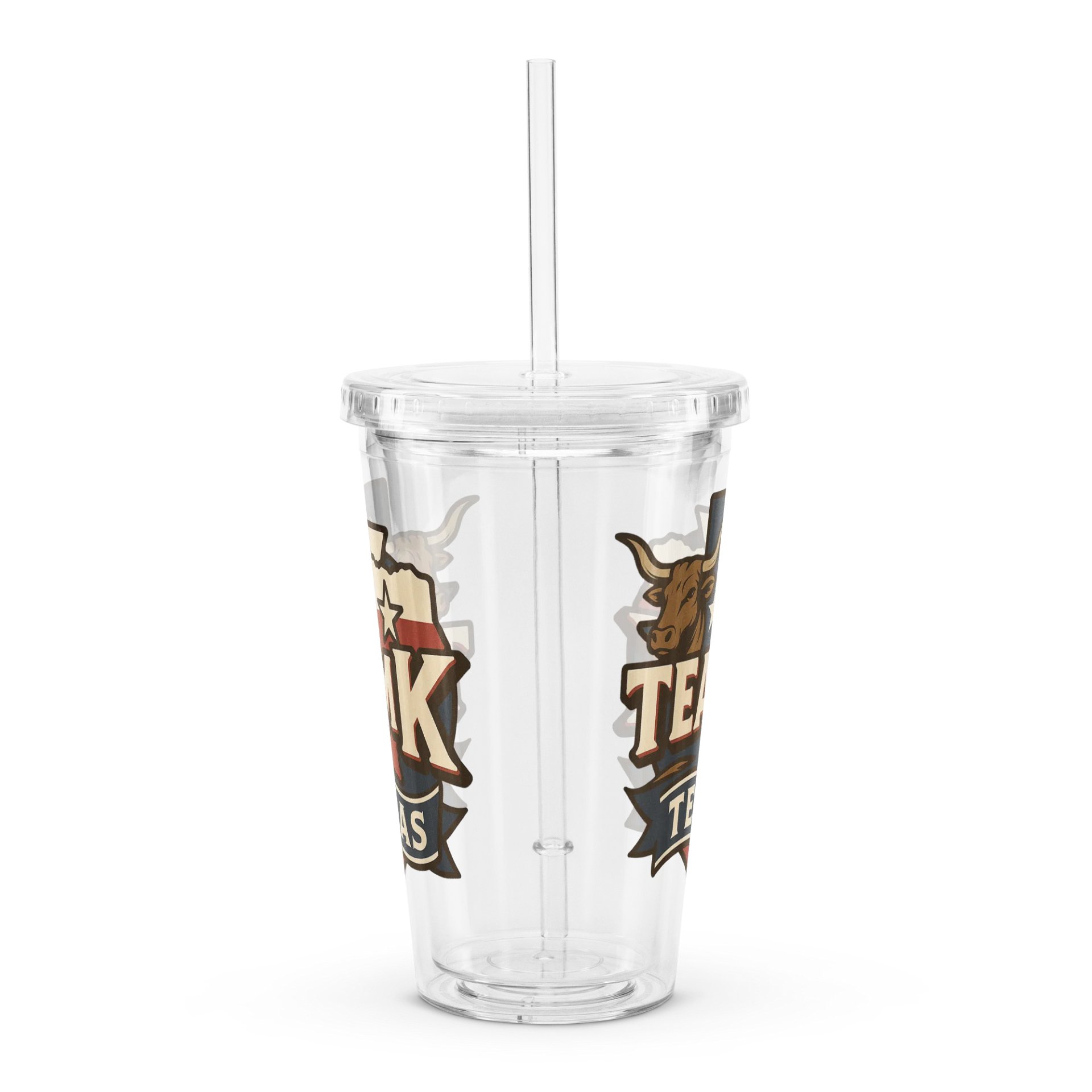 Team K Texas Clear Plastic Tumbler product image (4)
