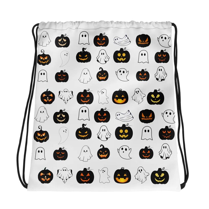Ghosts & Pumpkins Drawstring Bag product image (2)