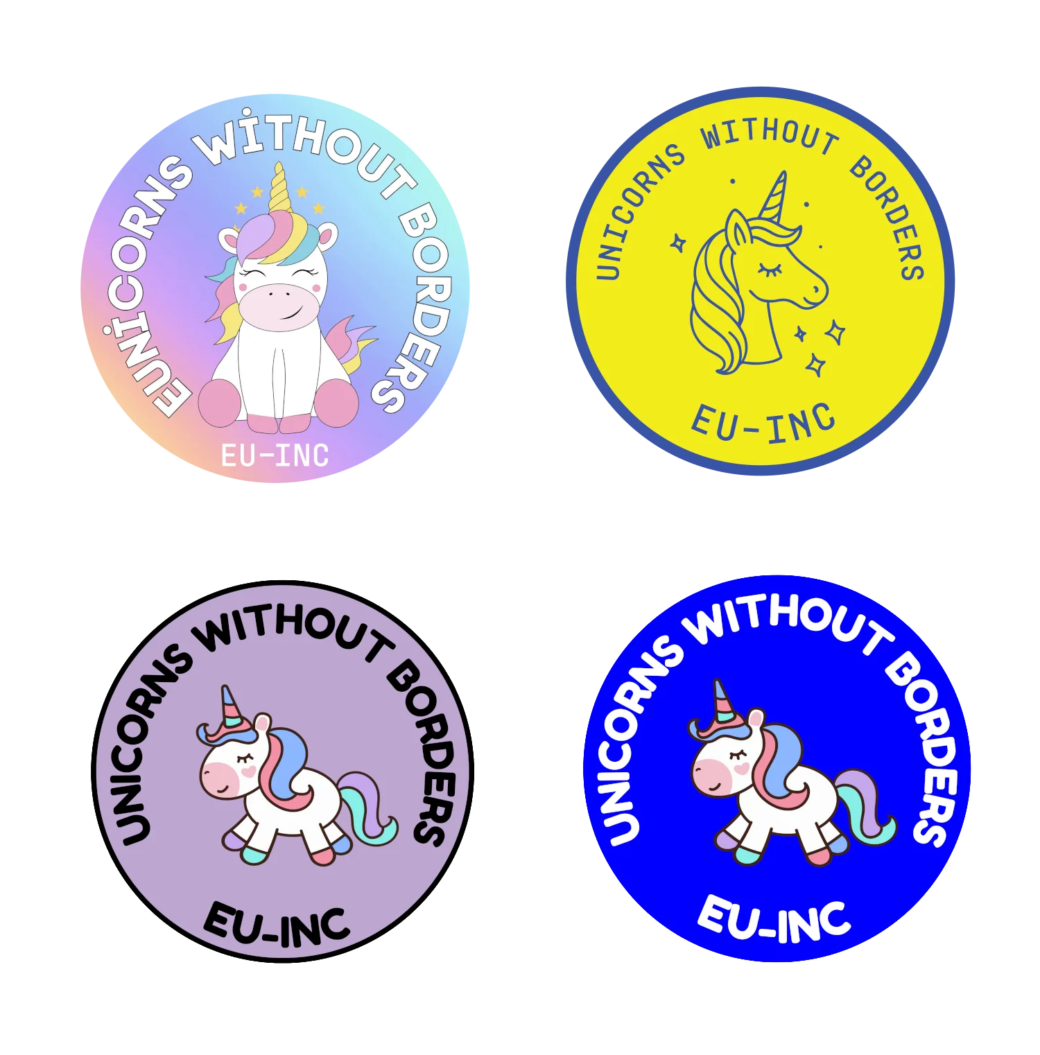 EU–INC Unicorn Stickers product image (1)