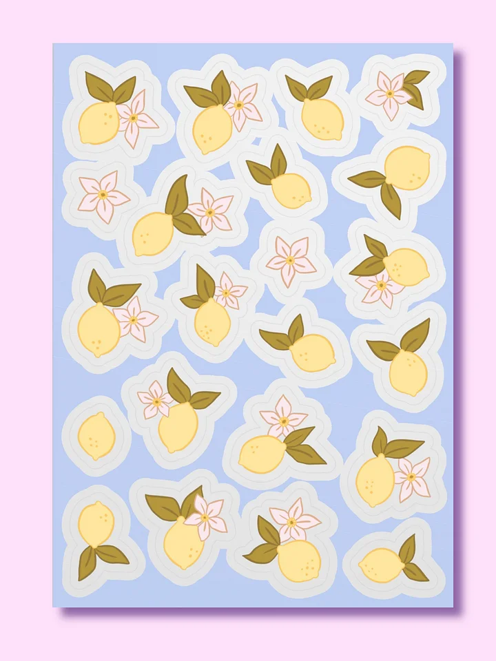 Lemon Blossom Delight Sticker Sheet product image (1)