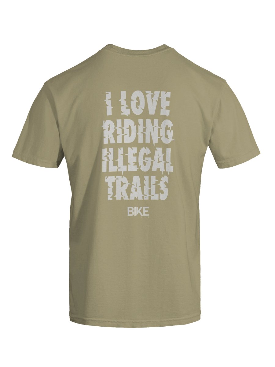 I Love Riding Illegal Trails Shirt (White Logo) product image (9)