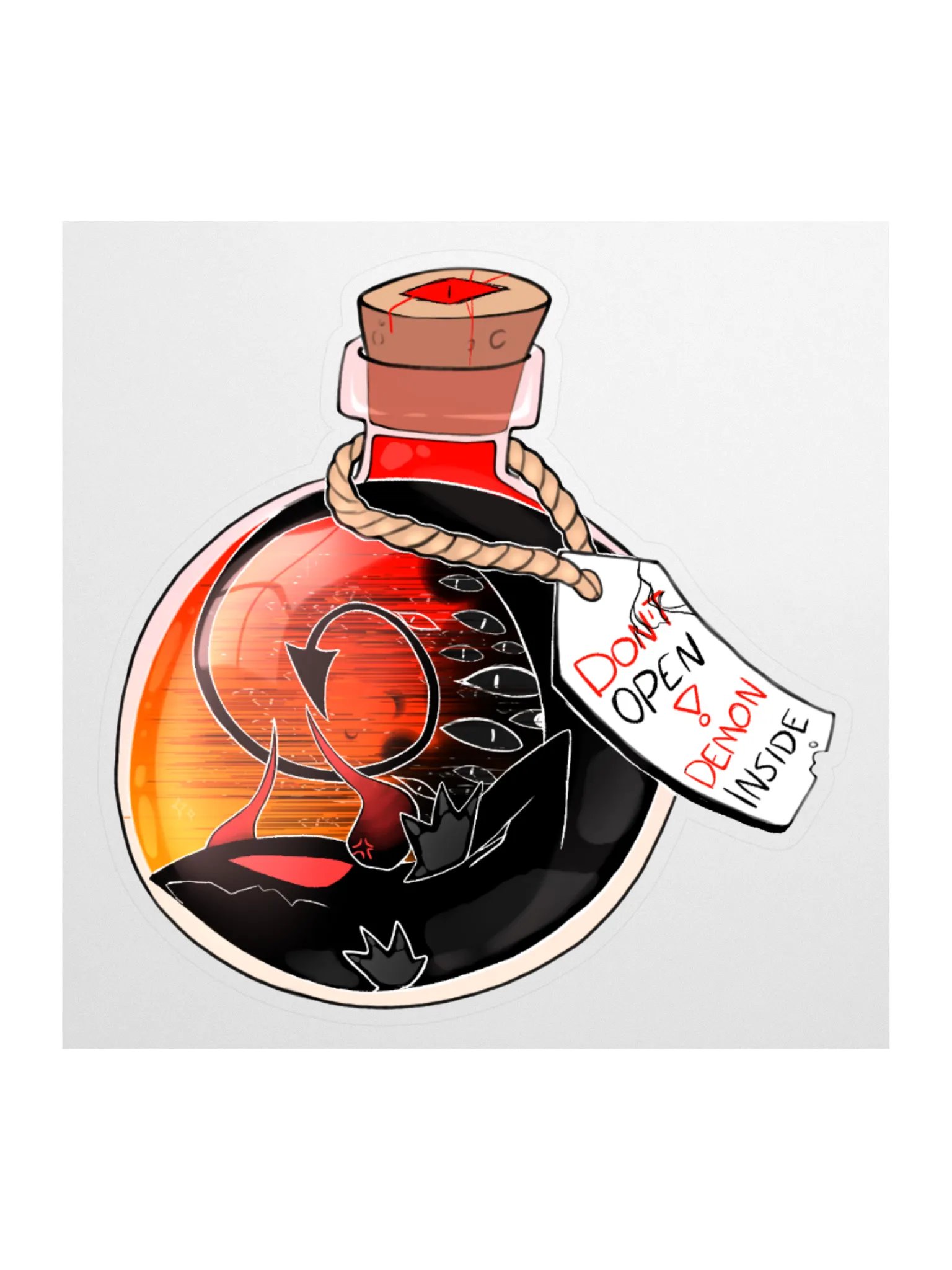 Demon in a bottle Sticker product image (2)