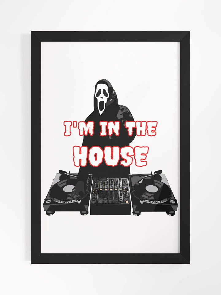 Ghostface in the house Framed High-Quality Matte Poster (in) product image (1)