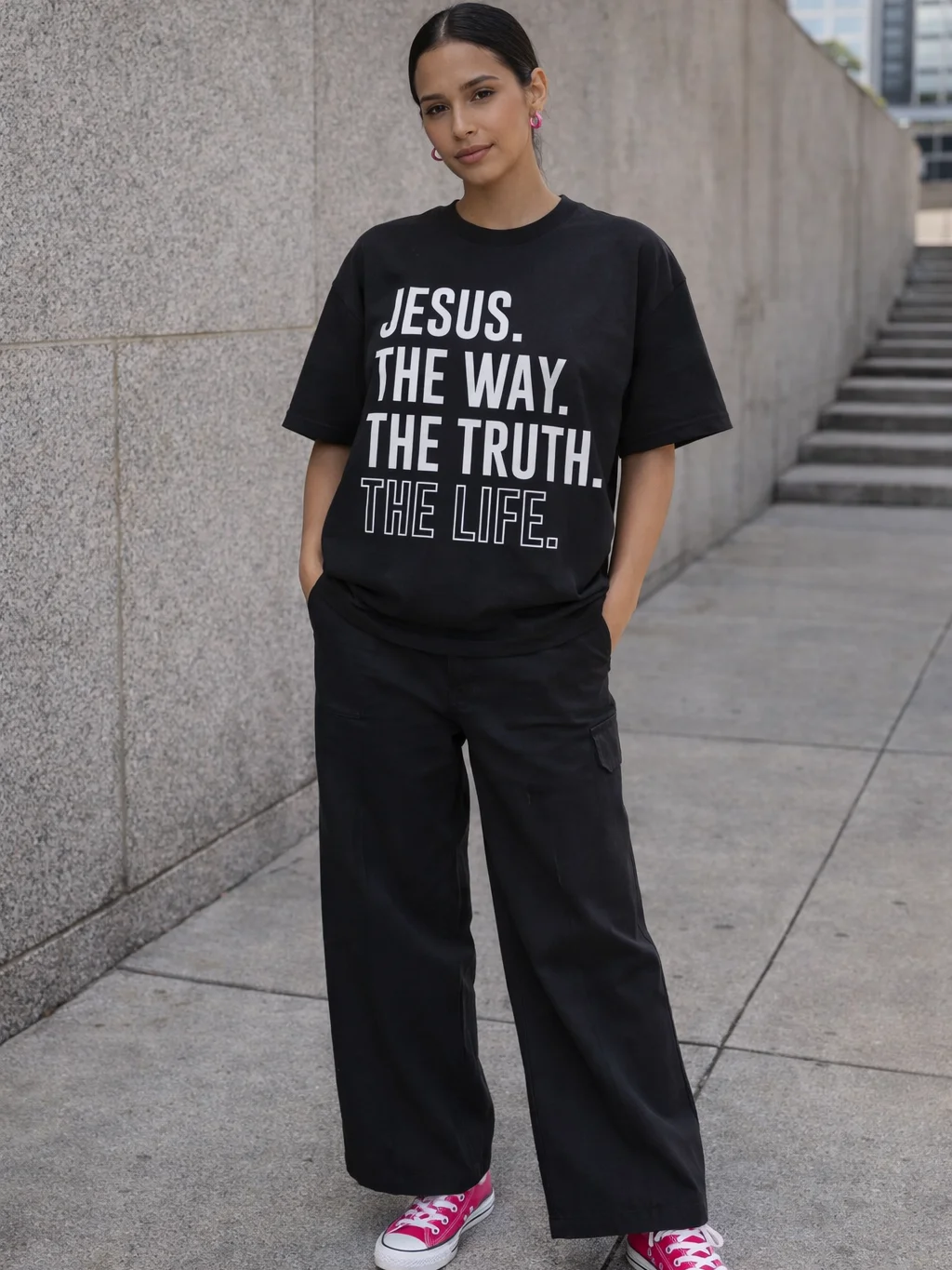 Vintage Faded Streetwear Jesus T-Shirt product image (1)