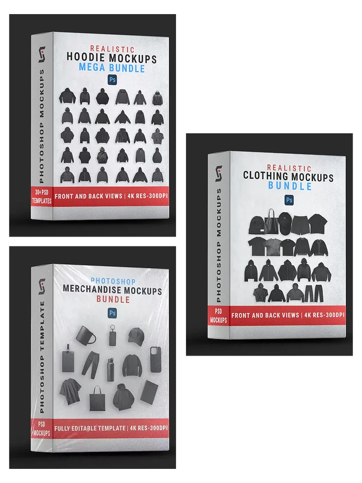 PSD Clothing Mockups MEGA BUNDLE product image (1)