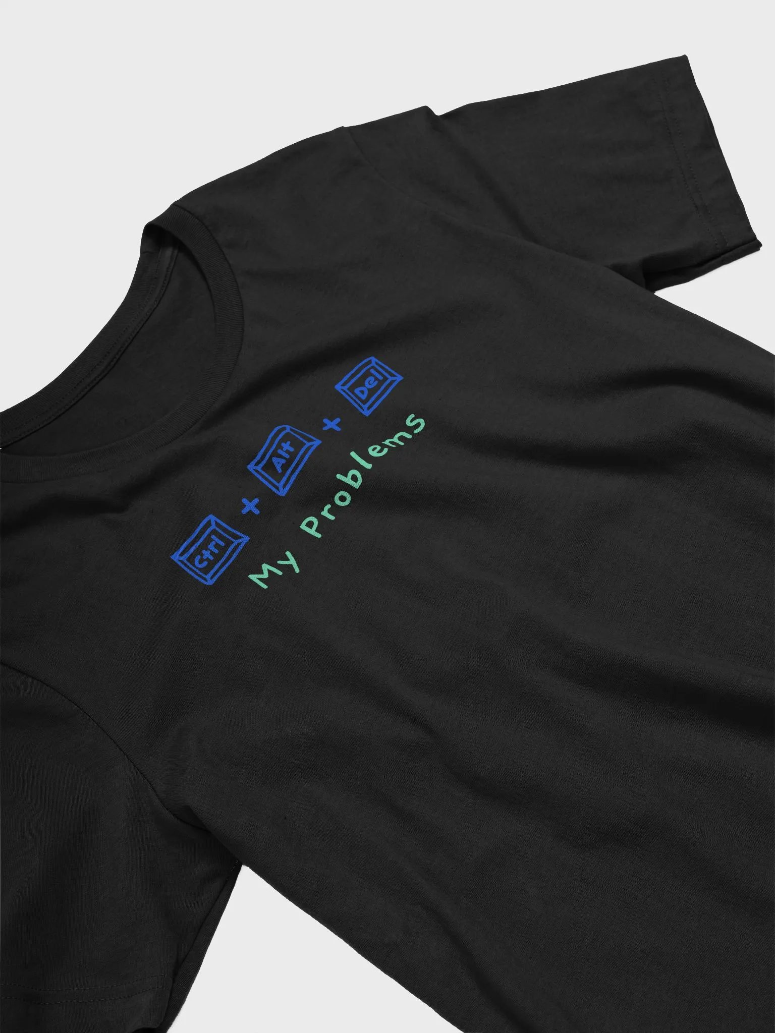 Funny Programmer T-Shirt - Ctrl Alt Delete My Problems IT Geek Gift for Coders product image (2)