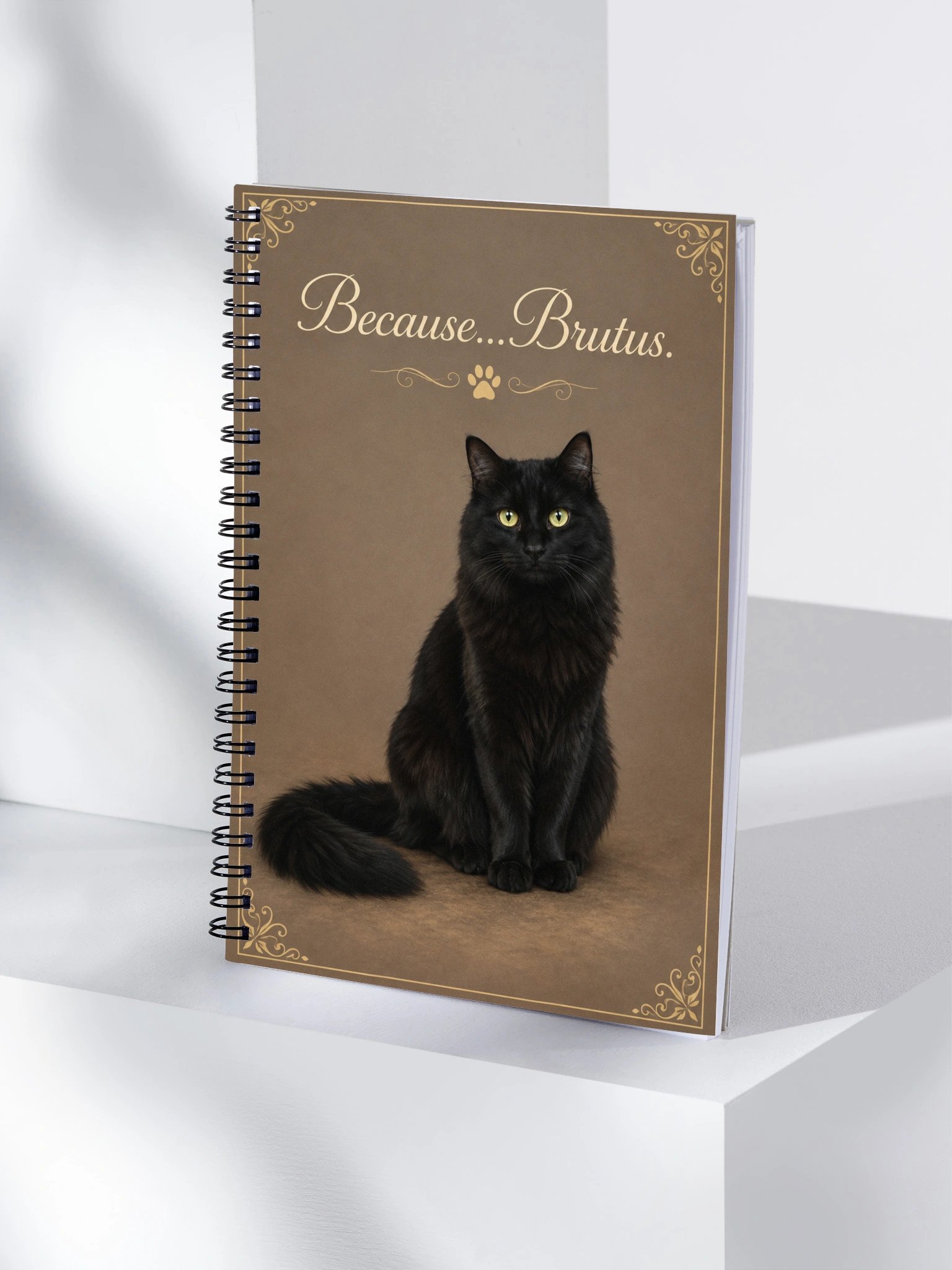 Because...Brutus Spiral Notebook product image (1)
