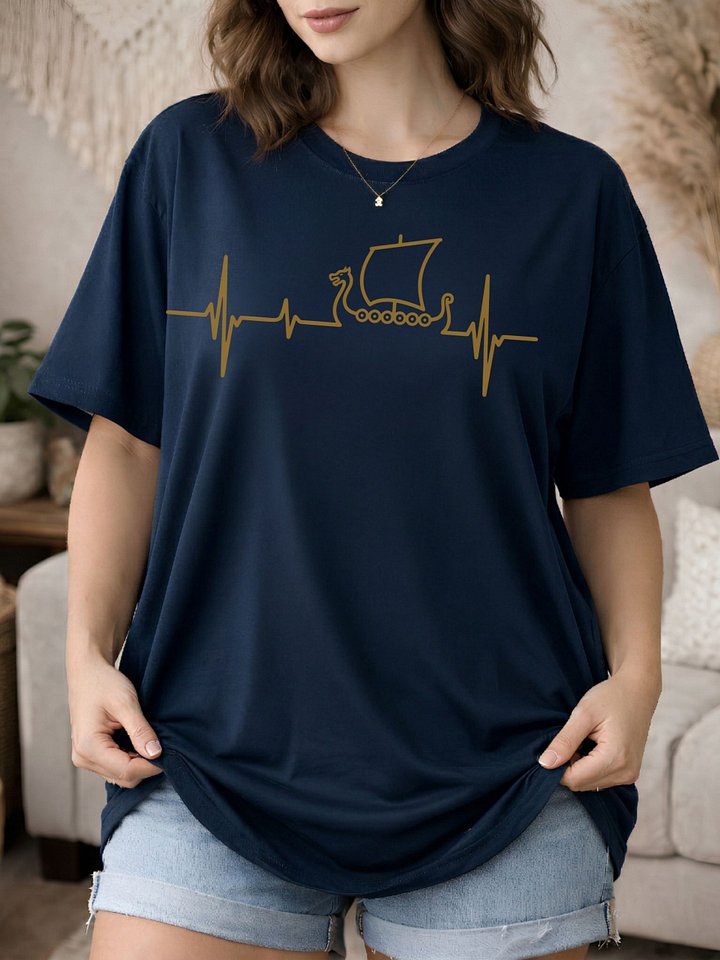 Gold Viking Life Line - Comfort Colors Heavyweight Unisex cotton T-shirt product image (2)