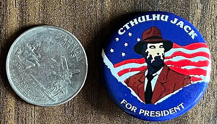 x2 Cthulhu Jack Presidential Button product image (2)