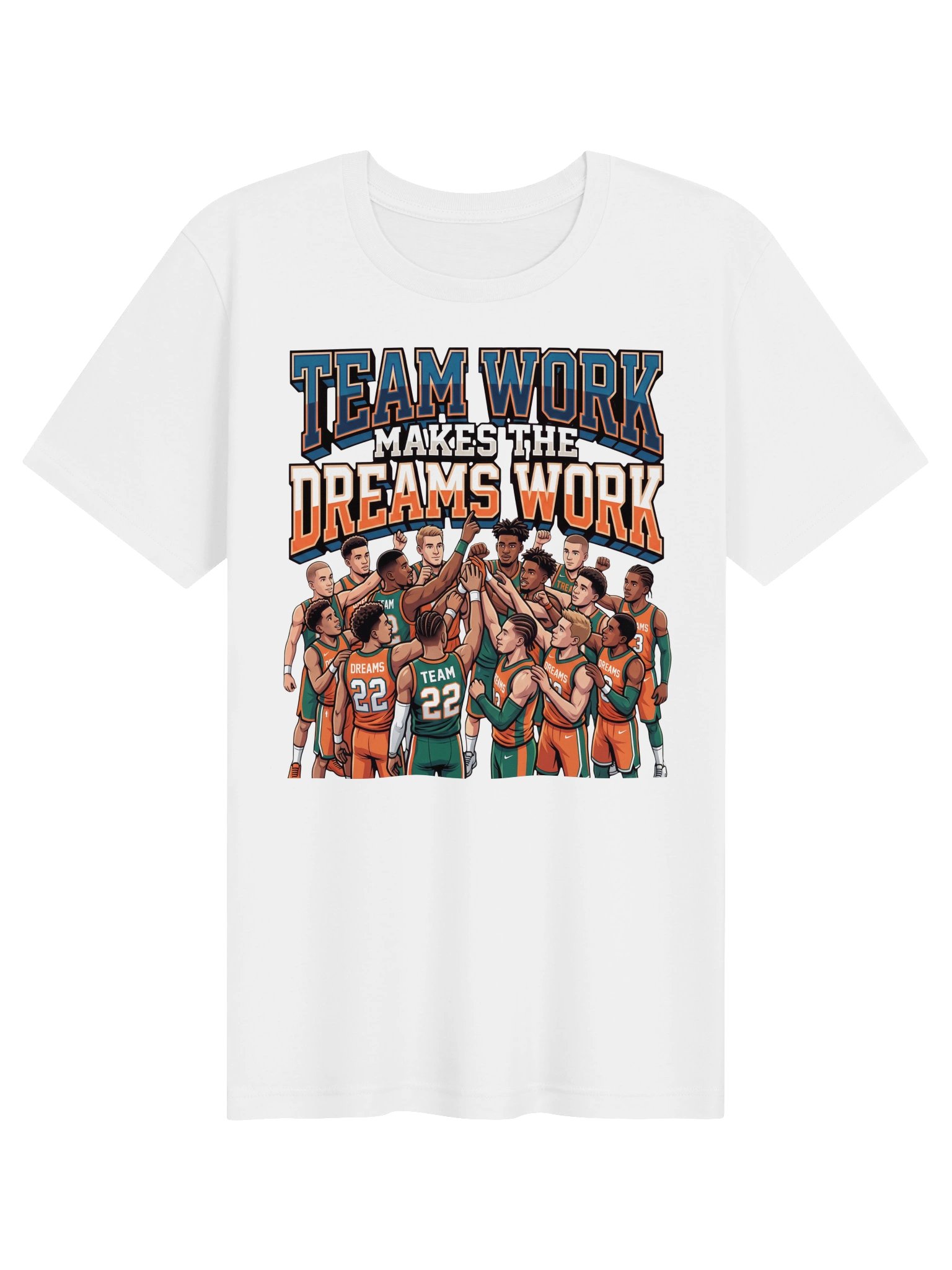 Teamwork makes the Dreams Work Basketball Statement Tee product image (1)