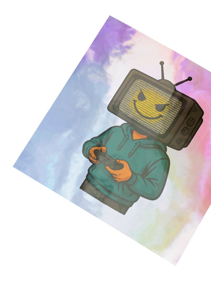 Cheap Gamer Guy Holographic Kiss Cut Sticker product image (4)