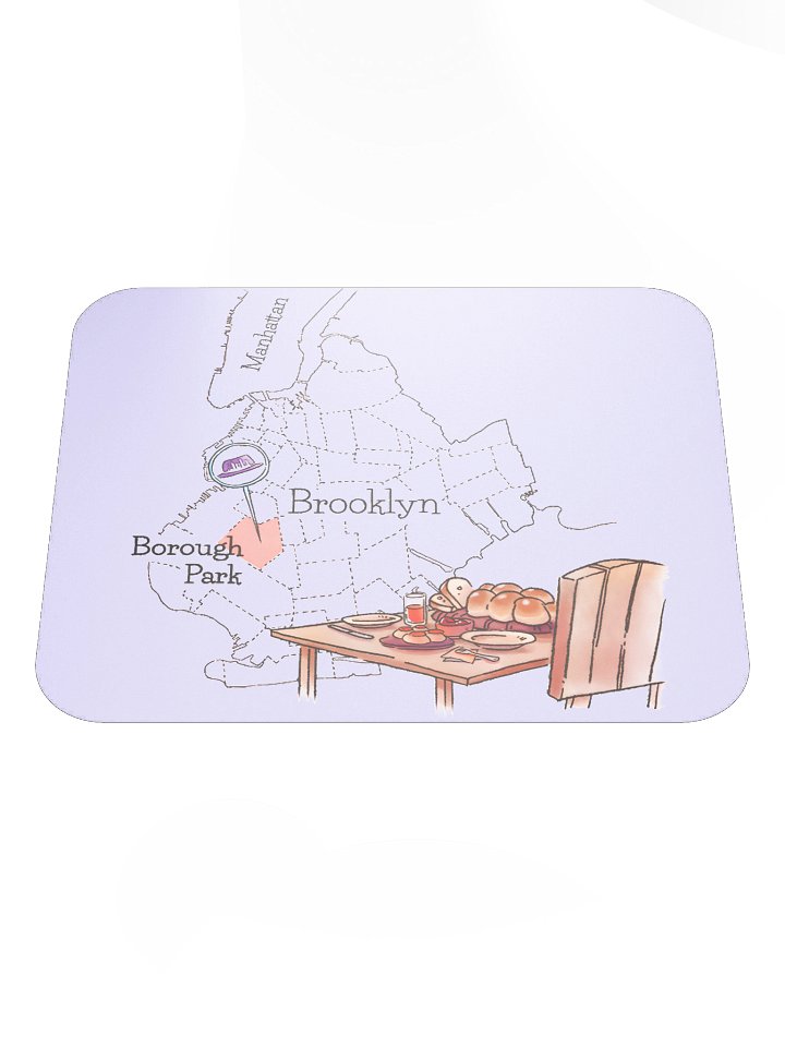 Borough Park on the map, mousepad product image (2)