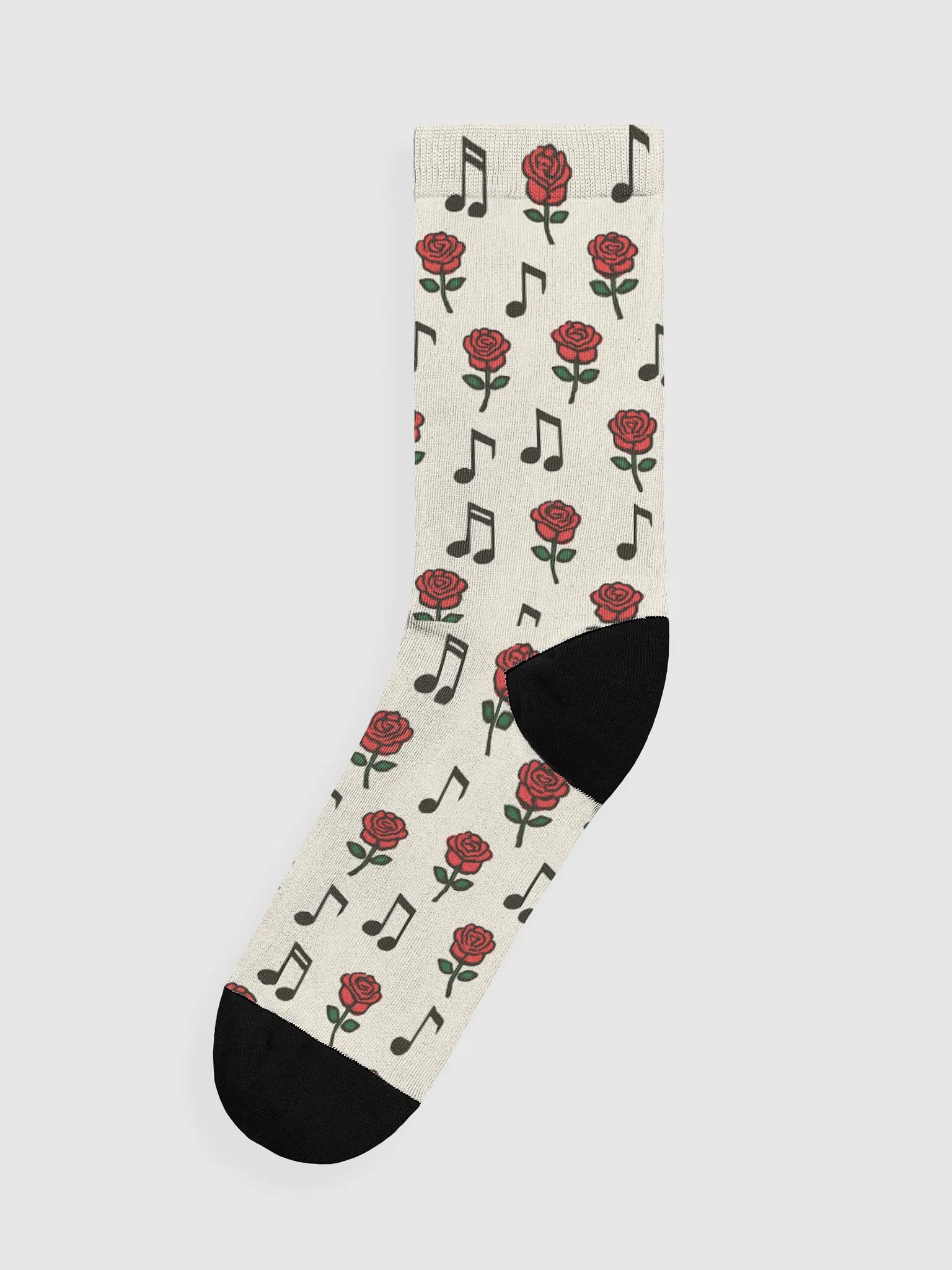 Melodic Rose Recycled Crew Socks product image (1)