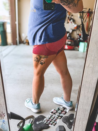 Legs by me. #legday #workout #thickthighlife #tattoos