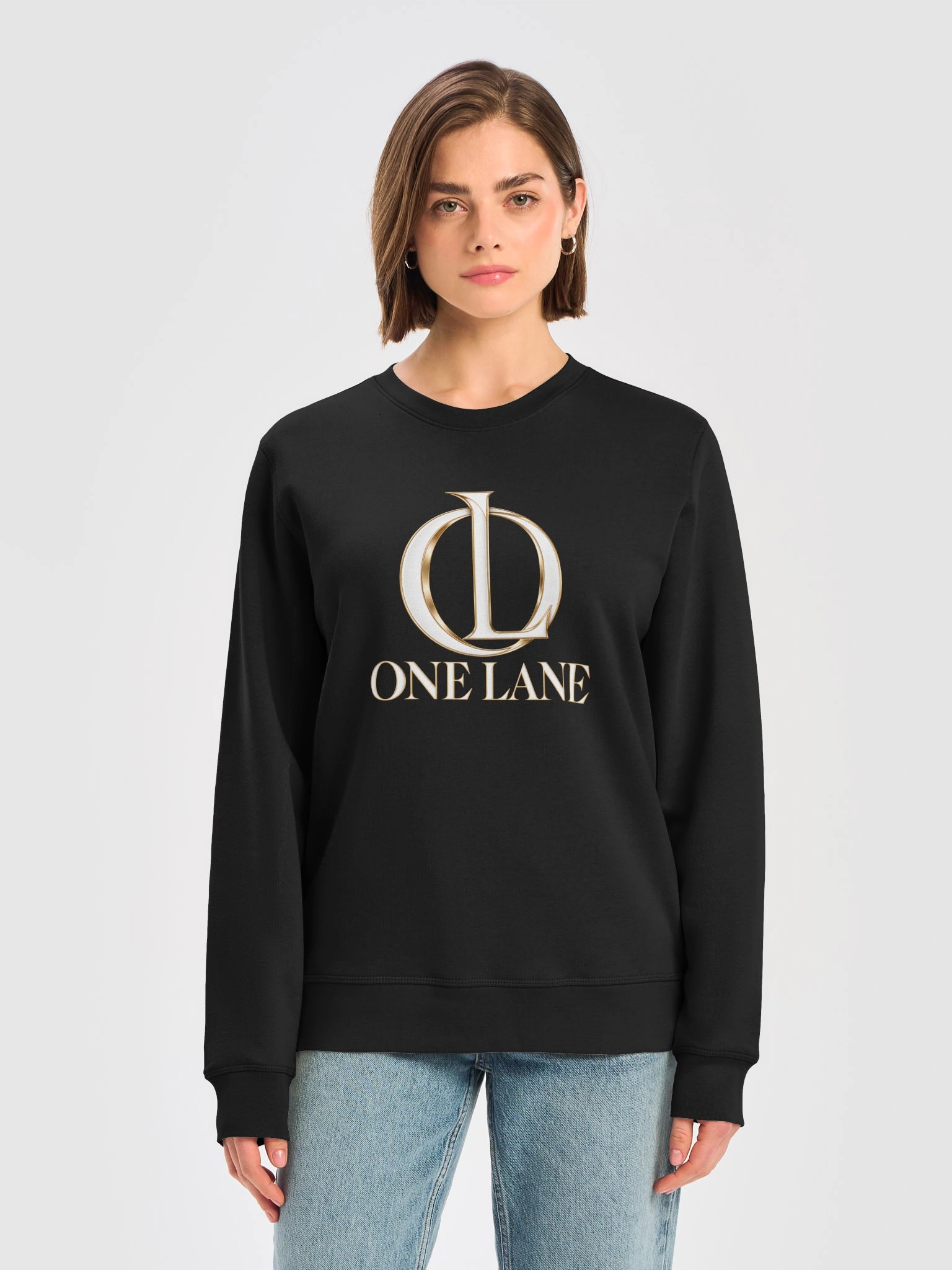 ONE LANE Gold Emblem Unisex Sweatshirt product image (14)