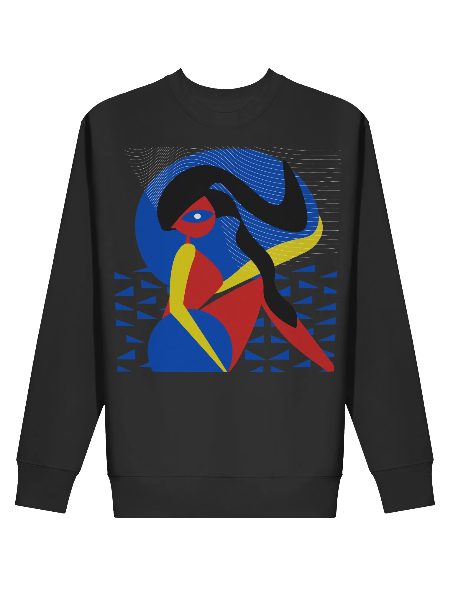 Sweater: Colorful abstract woman bathing in water product image (2)