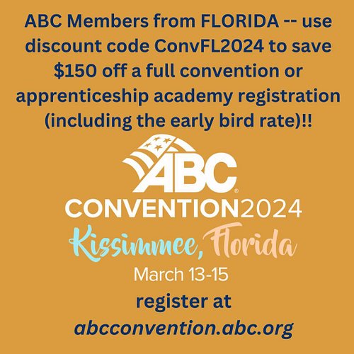 Click the Bio link and use the discount code ConvFL2024 for a Special Discount for FL Members. 
#abcnorthflorida