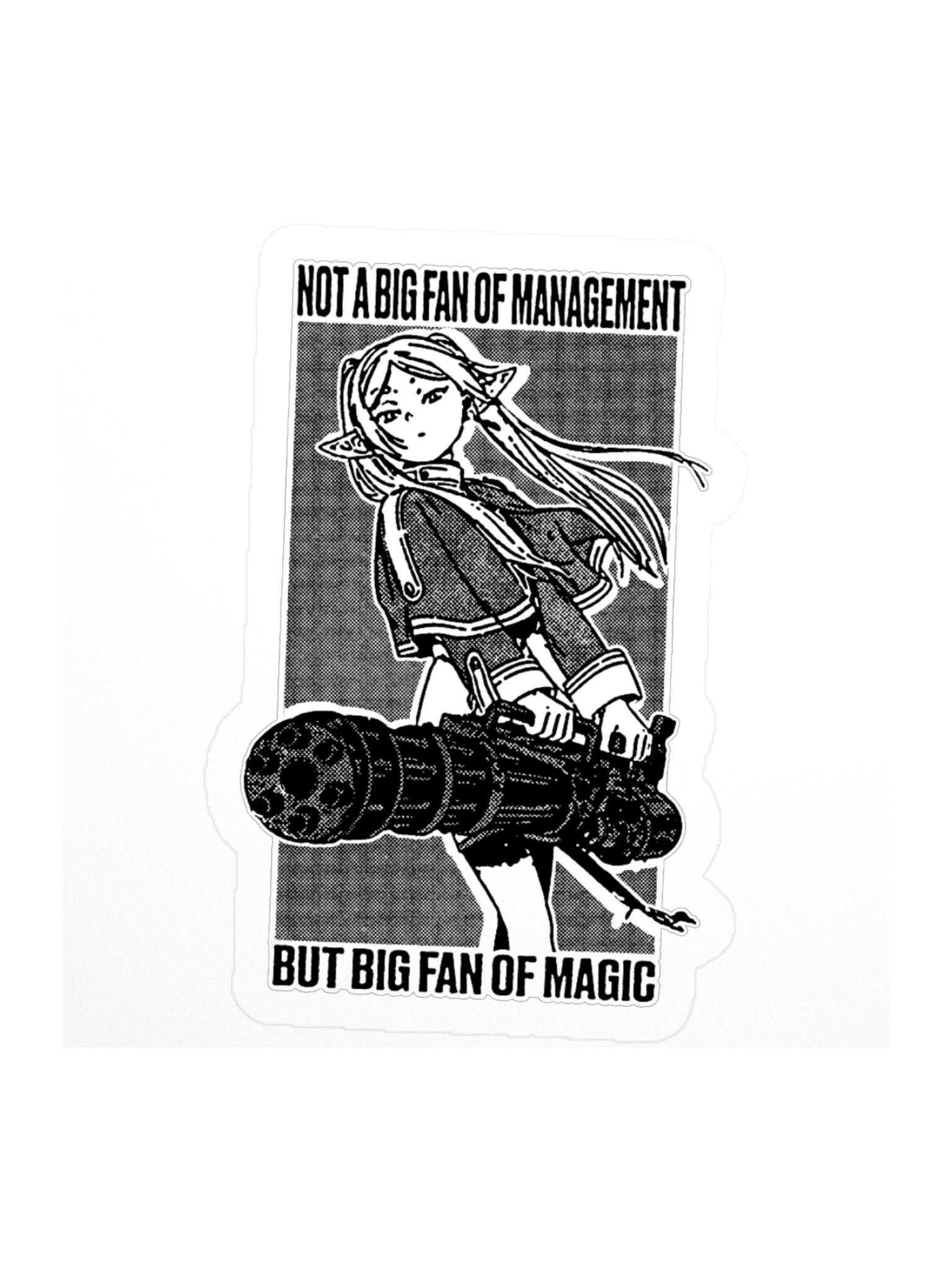 NOT A BIG FAN OF MANAGEMENT ! STICKERS product image (1)