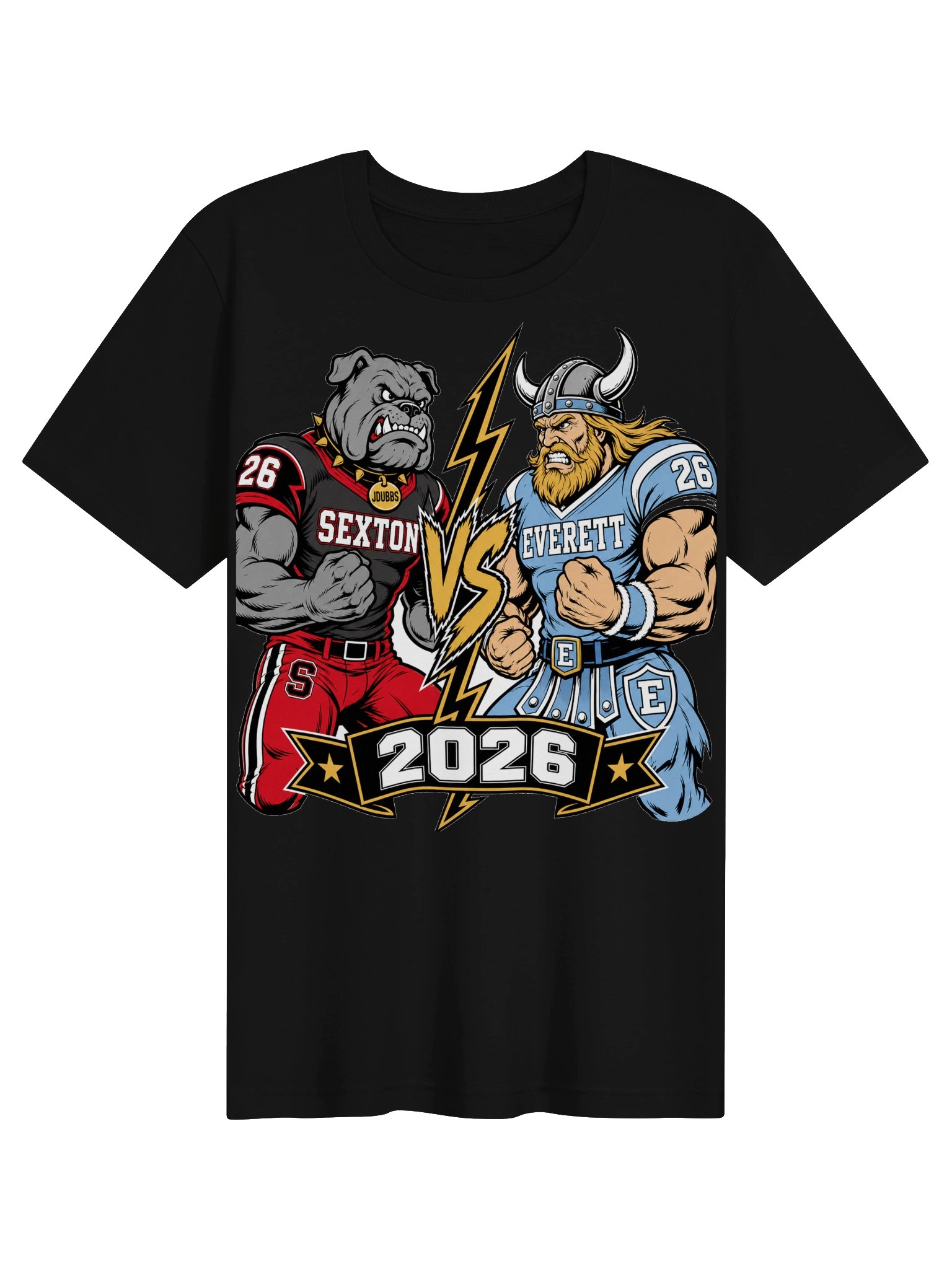 Crosstown Cartoon Clash 2026 Simple Tee - Sexton vs. Everett product image (1)
