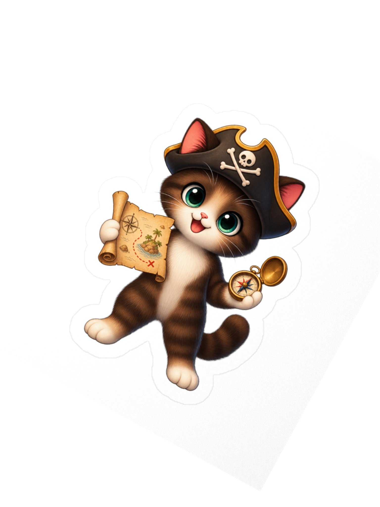 Mocha Treasure Navigator Sticker product image (6)