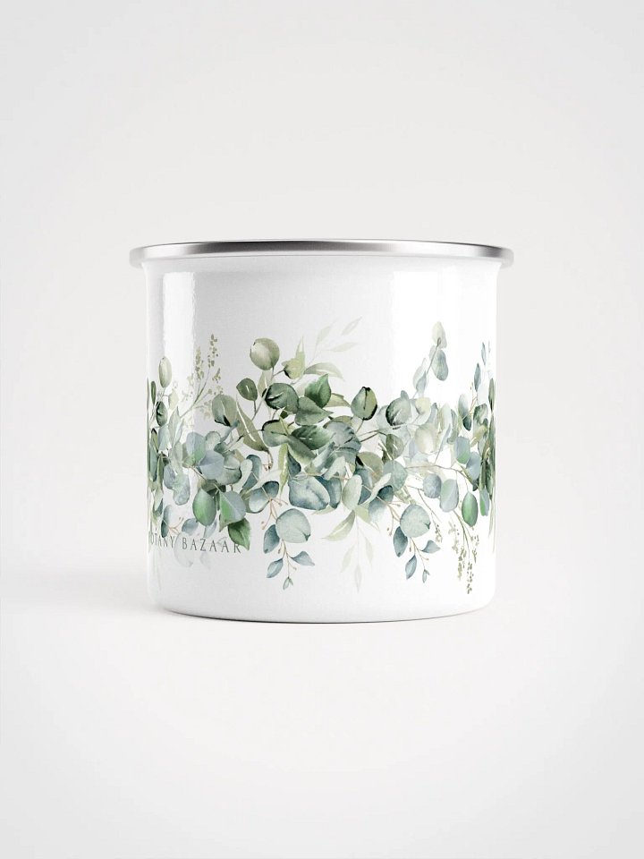 Eucalyptus Leaves Enamel Camping Mug product image (2)