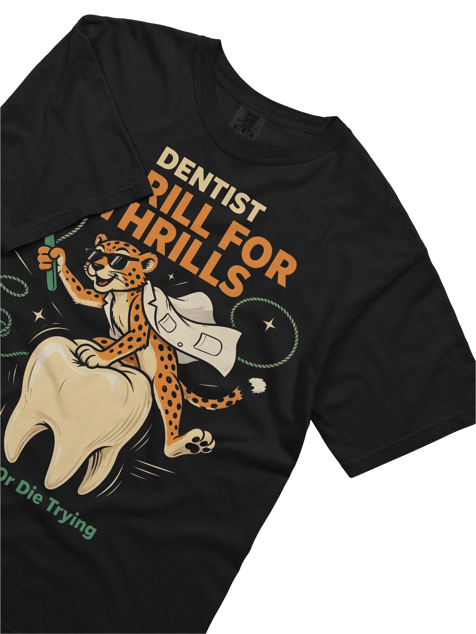 Funny Dentist Cheetah Drilling for Thrills product image (1)