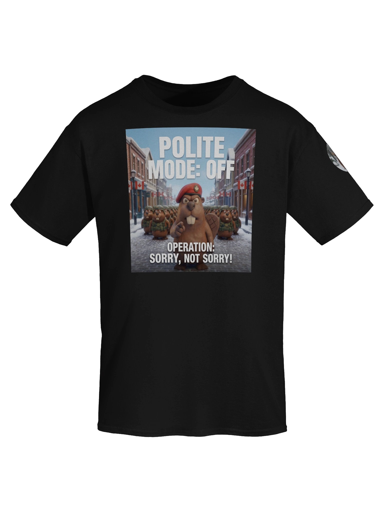Polite Mode: Off | Command Center Tee (Black) product image (7)