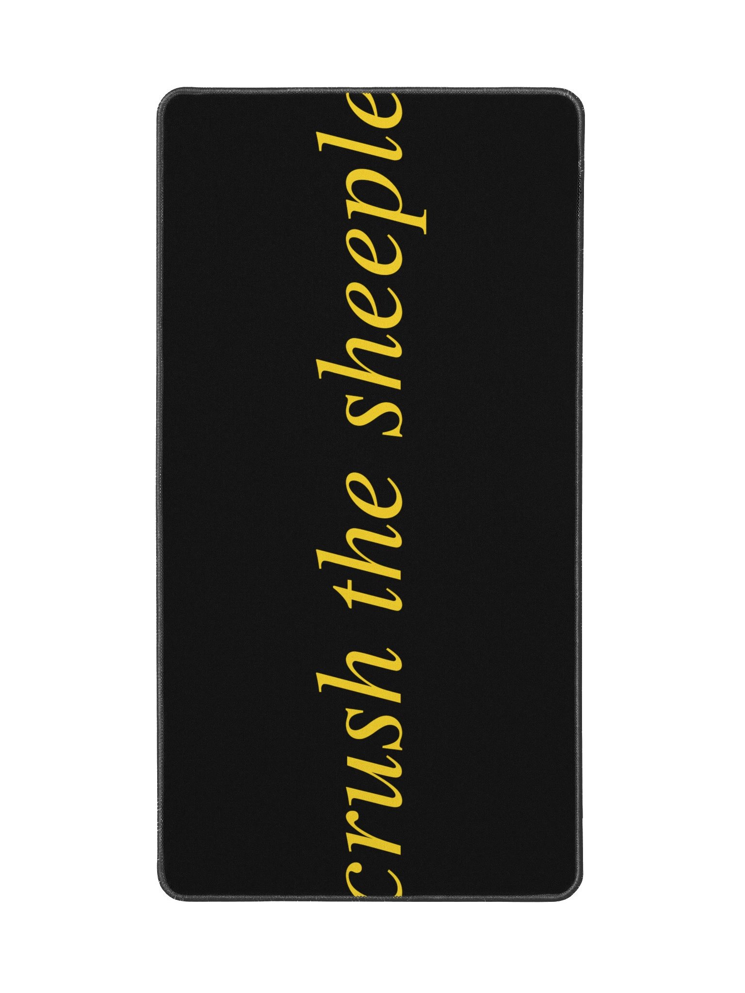 No ShopCo Desk Mat - Yellow on Black product image (2)