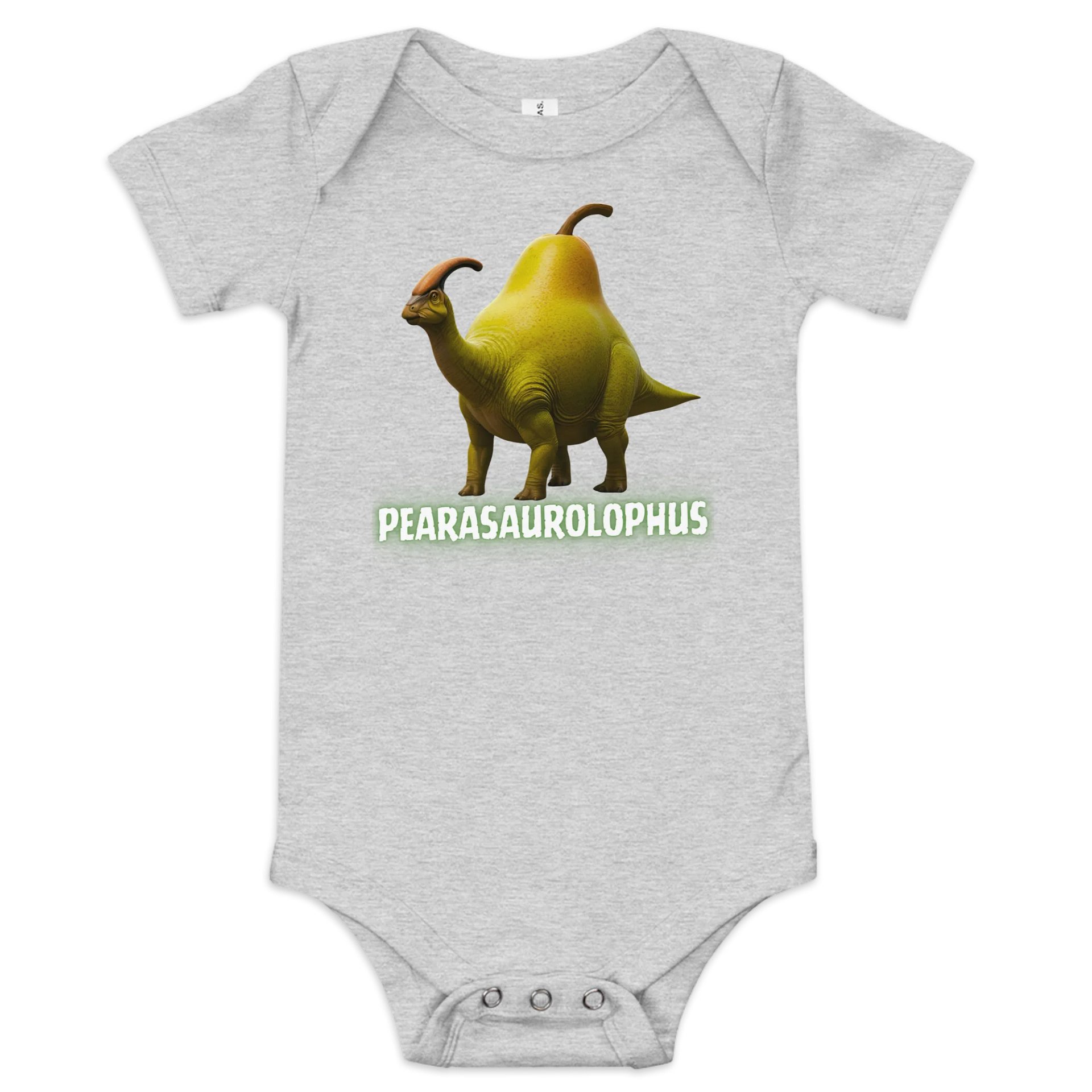 Pearasaurolophus - Pear and Parasaurolophus Dinosaur Baby Onesie product image (4)