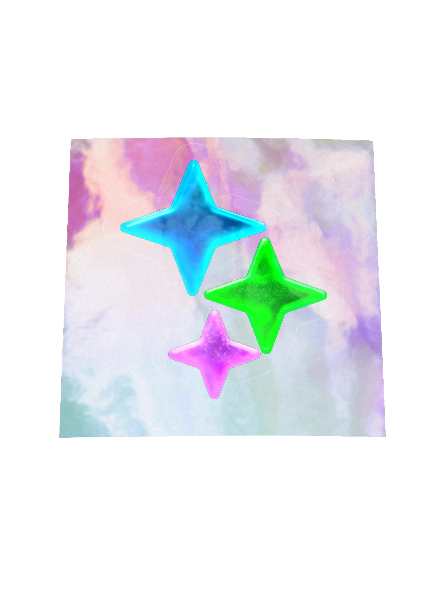 Gummy Frutiger Aero Stars (Sticker) product image (1)