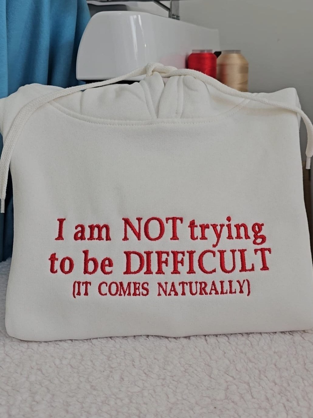 I am not trying to be difficult hoodie product image (1)