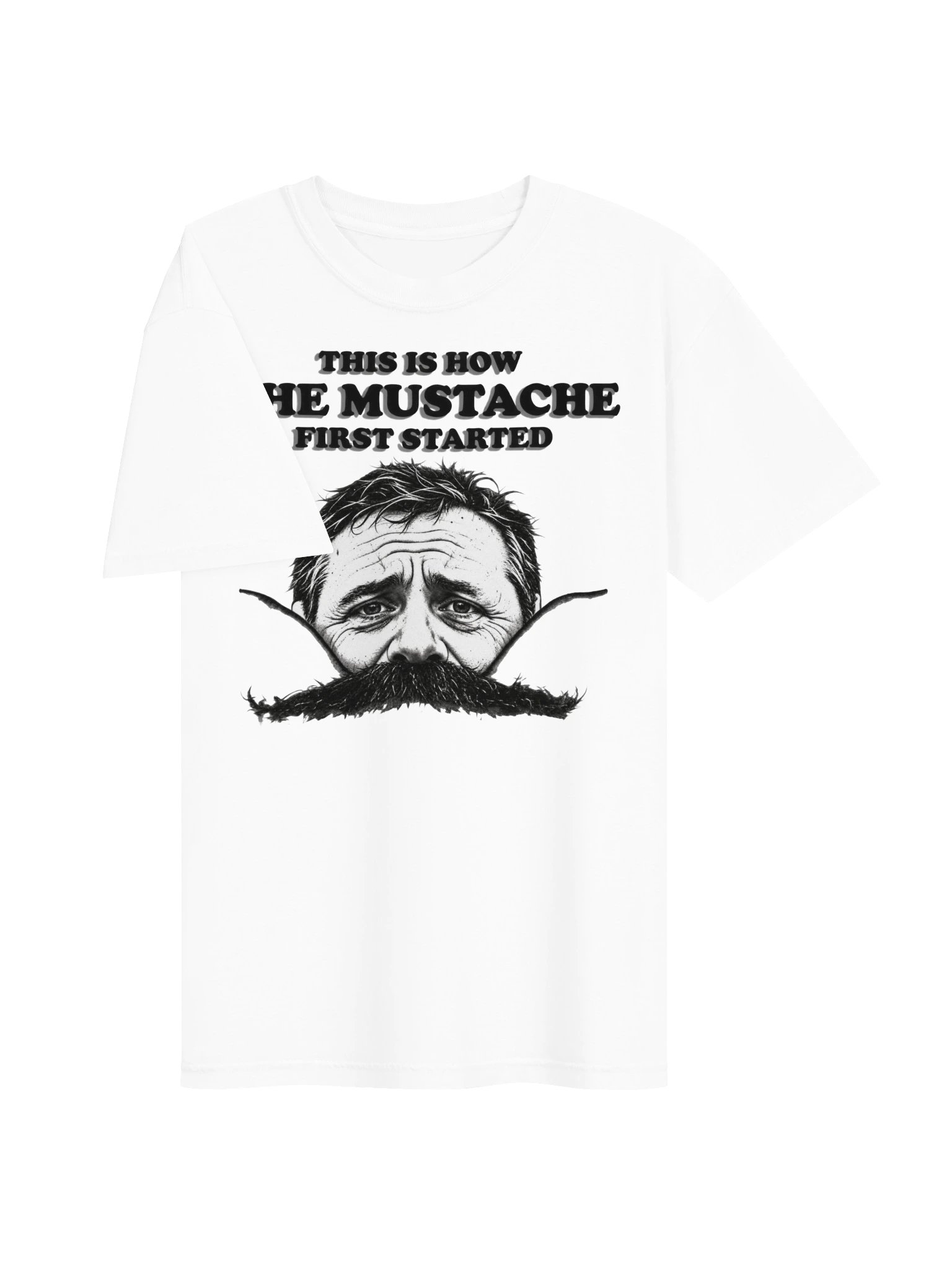 This Is How the Mustache First Started – Comfort Colors T-Shirt product image (3)